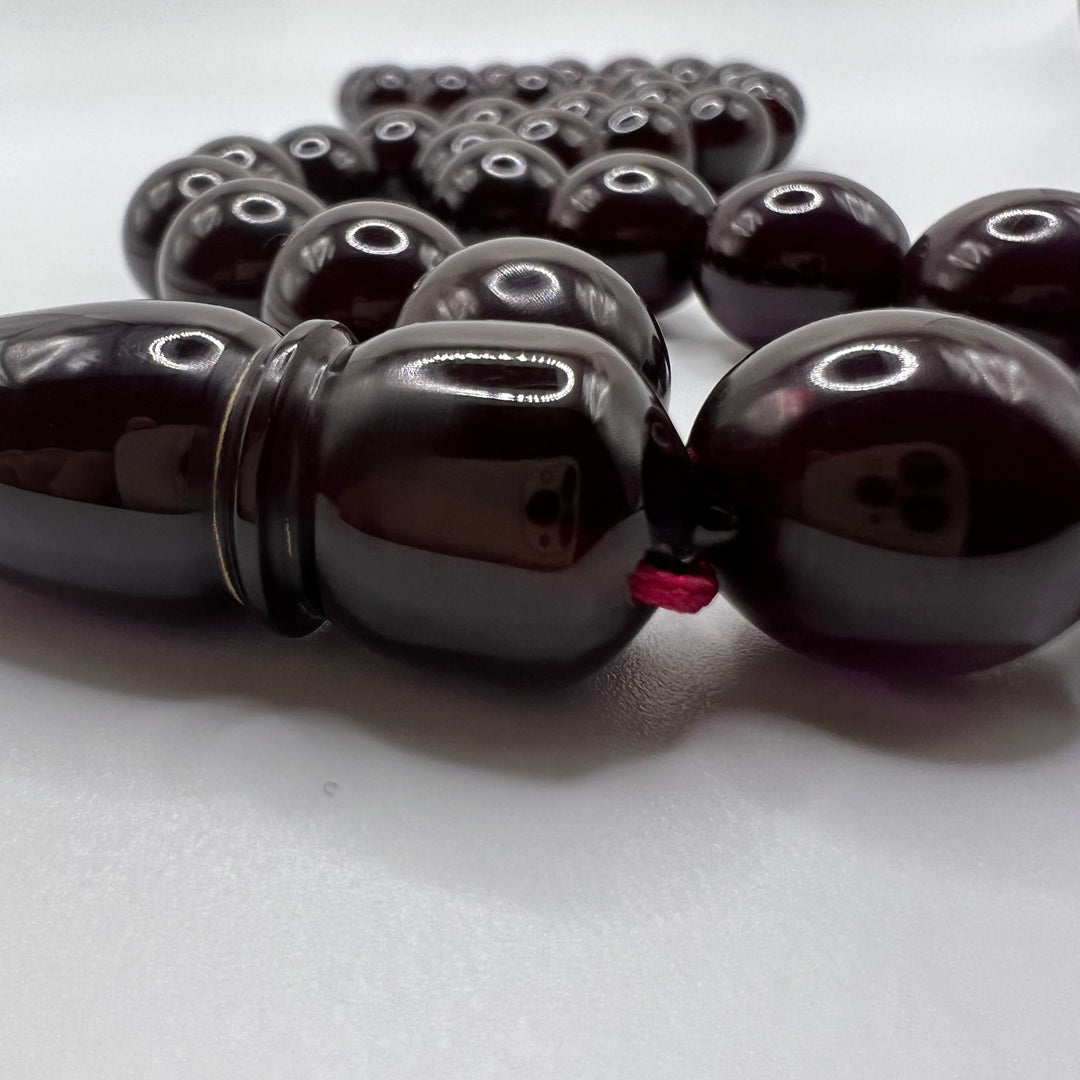 Mosawar Large Sandalos Bakelite Tasbih | سندلس بكلايت بنفسجي وأحمر ...