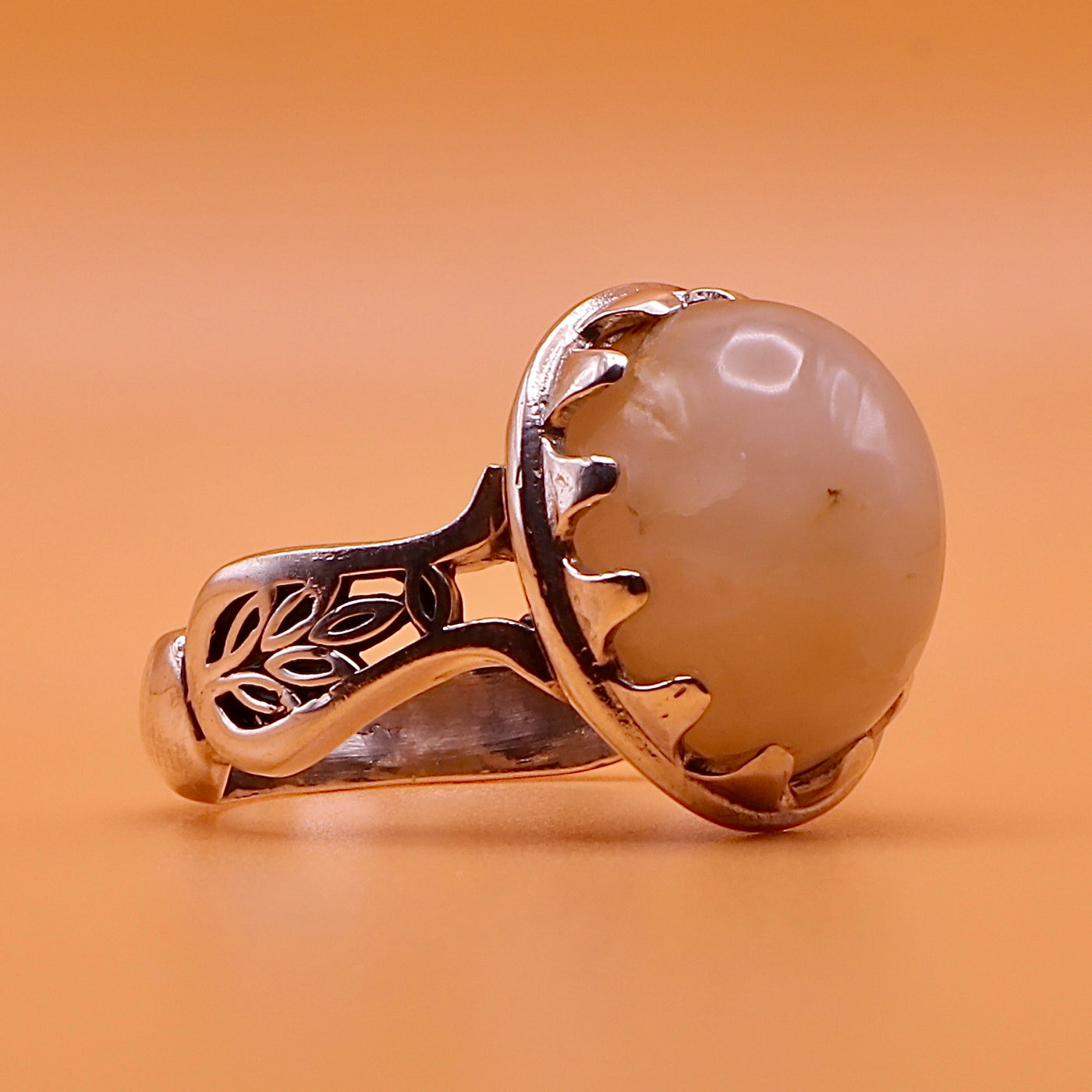 Rare Dur e Najaf Ring Silver | خاتم در النجف الاصلي | Genuine Dur E Najaf Stone Ring | US Size 10 - Al Ali Gems