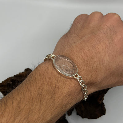 Allah Al-Malik Dur Al Najaf Stone Bracelet | Engraved Dur e Najaf Stone - AlAliGems