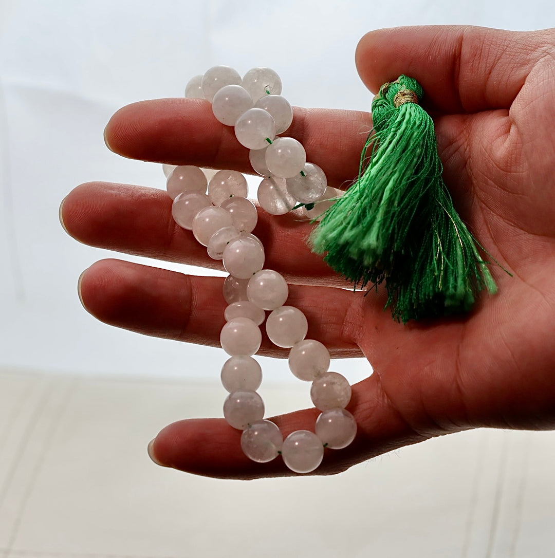 33 Beads Dur Al Najaf Stone Tasbih | Rare Snowy Dur e Najaf Natural Stones - Al Ali Gems