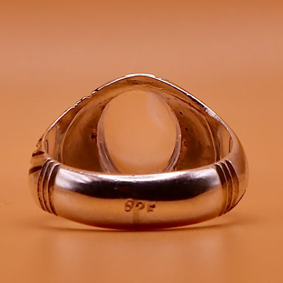 Oval Dur Al Najaf Stone Ring | خاتم در النجف الاصلي | Genuine Dur E Najaf Stone Ring⁩⁩⁩⁩ | US Size 8.75 - Al Ali Gems