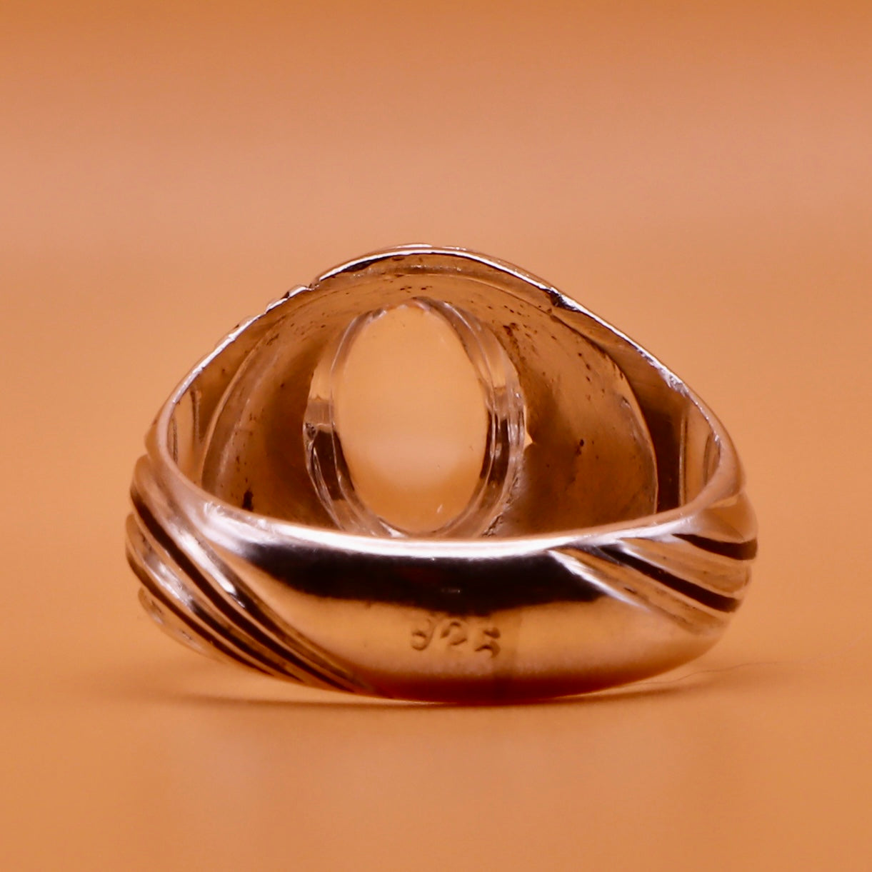 Round Dur Al Najaf Stone Ring | خاتم در النجف الاصلي | Genuine Dur E Najaf Stone Ring⁩⁩⁩⁩⁩⁩ | US Size: 8 - Al Ali Gems