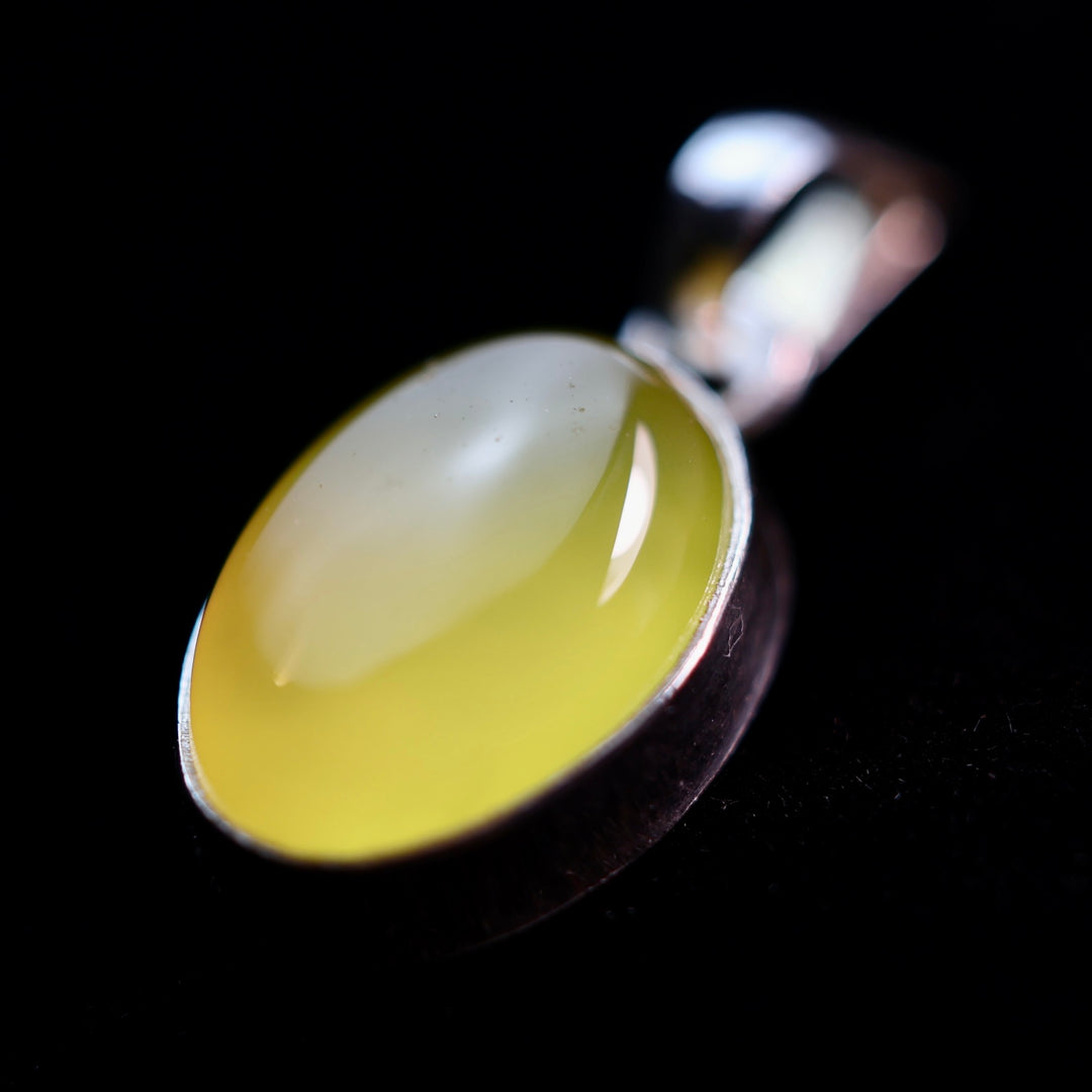 Yellow Aqeeq Pendant Engraved with Sharaf Al Shams - AlAliGems