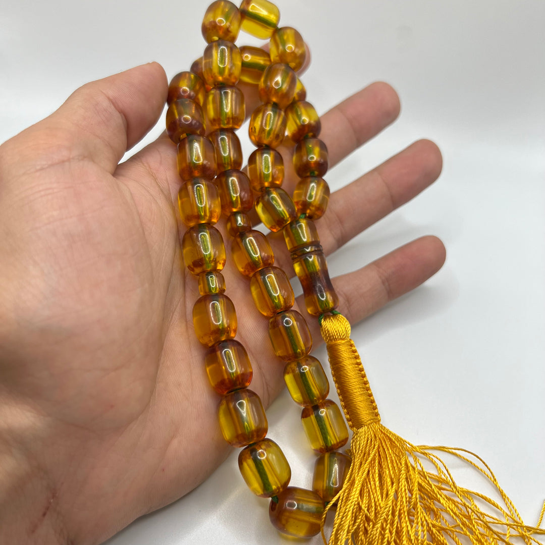 Honey Sandalos Bakelite Tasbih سندلس بكلايت عسلي⁩⁩ - AlAliGems