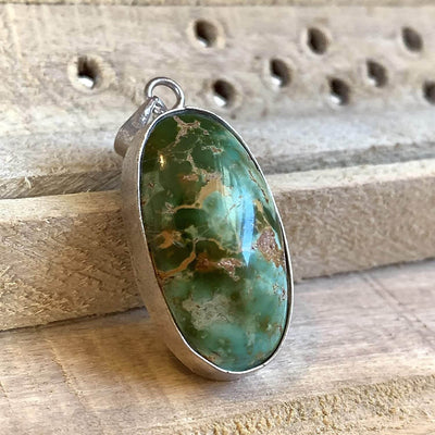 Iranian Turquoise Feroza Stone Pendant | Original Feroza Stone | Women feroza Pendant | AlAliGems Nishapuri Feroza Stone - Al Ali Gems