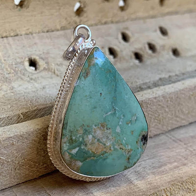 Iranian Turquoise Feroza Stone Pendant | Original Feroza Stone | Women feroza Pendant | AlAliGems Nishapuri Feroza Stone - Al Ali Gems