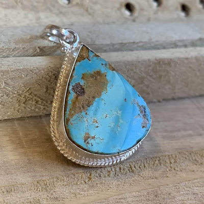 Iranian Turquoise Feroza Stone Pendant | Original Feroza Stone | Women feroza Pendant | AlAliGems Nishapuri Feroza Stone - Al Ali Gems