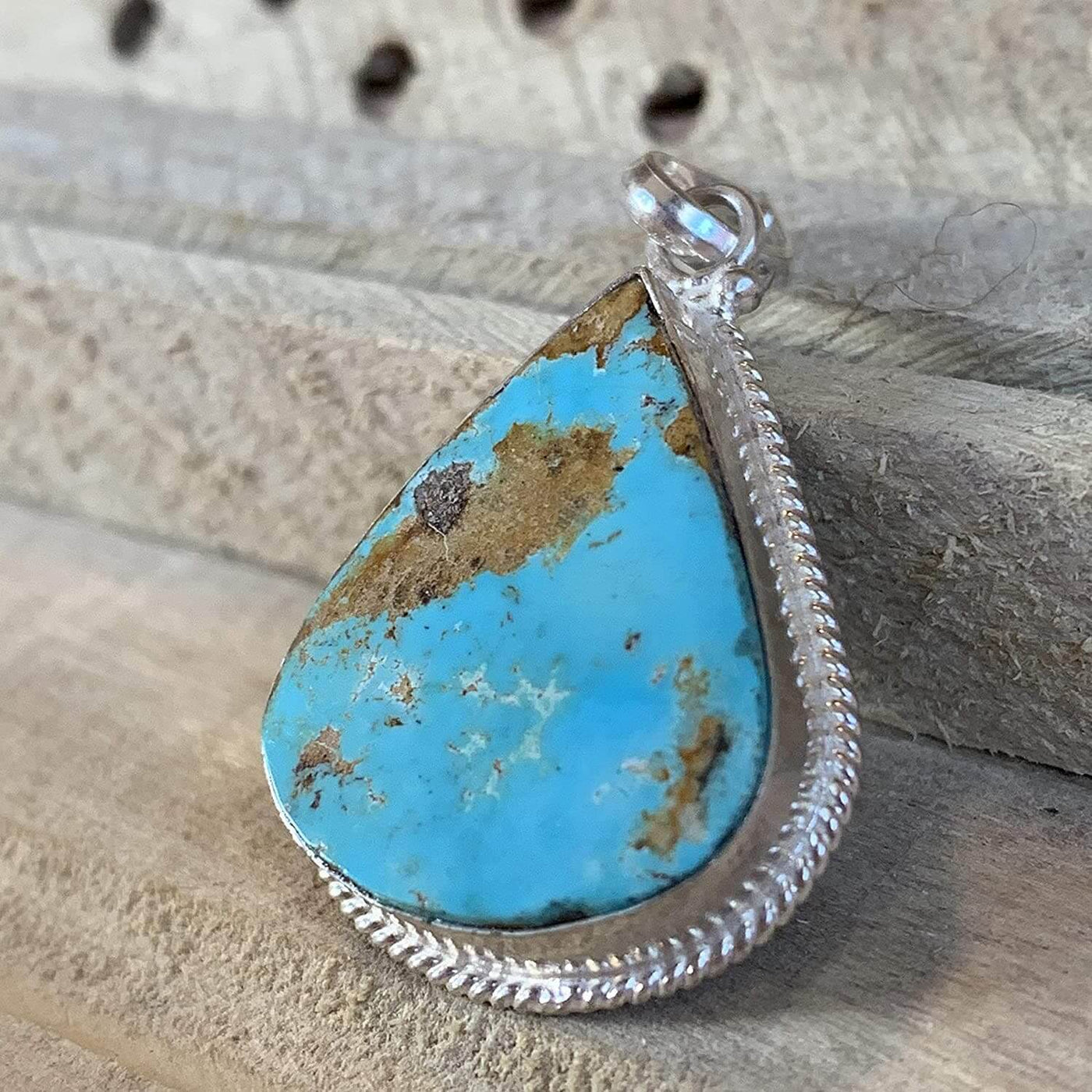 Iranian Turquoise Feroza Stone Pendant | Original Feroza Stone | Women feroza Pendant | AlAliGems Nishapuri Feroza Stone - Al Ali Gems