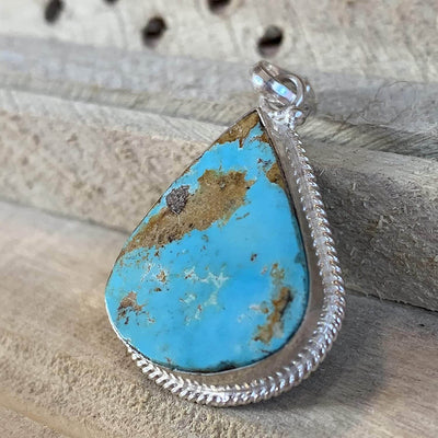 Iranian Turquoise Feroza Stone Pendant | Original Feroza Stone | Women feroza Pendant | AlAliGems Nishapuri Feroza Stone - Al Ali Gems