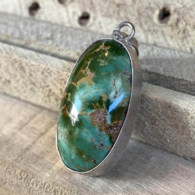 Iranian Turquoise Feroza Stone Pendant | Original Feroza Stone | Women feroza Pendant | AlAliGems Nishapuri Feroza Stone - Al Ali Gems