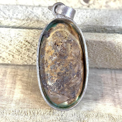 Iranian Turquoise Feroza Stone Pendant | Original Feroza Stone | Women feroza Pendant | AlAliGems Nishapuri Feroza Stone - Al Ali Gems
