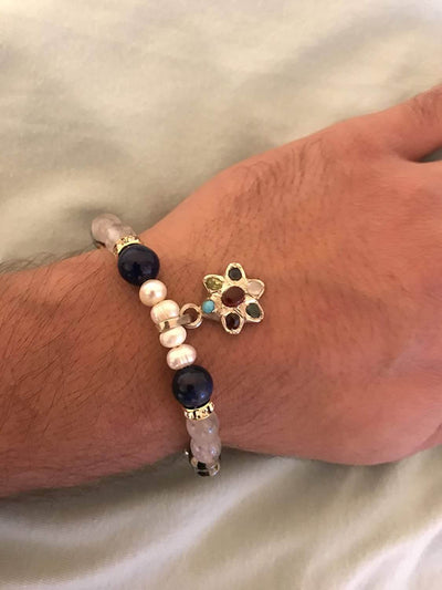 Made Upon Request Crystal Cocktail Natural Beads | Aqeeq - Feroza - Hadeed Sini - Tiger Eye | AlAliGems Aqeeq Bracelet | Aqeeq Stone Dur e Najaf Stone | Feroza Stone - Al Ali Gems