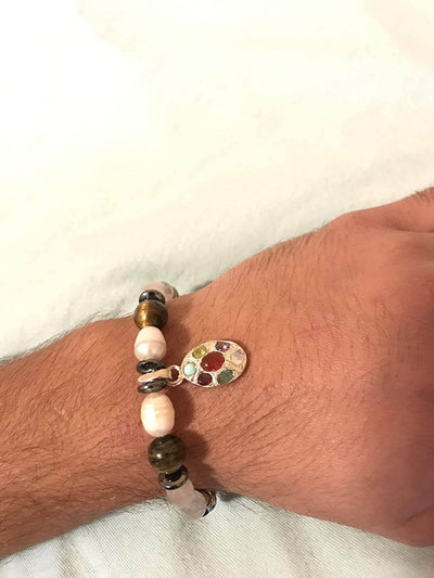 Made Upon Request Crystal Cocktail Natural Beads | Aqeeq - Feroza - Hadeed Sini - Tiger Eye | AlAliGems Aqeeq Bracelet | Aqeeq Stone Dur e Najaf Stone | Feroza Stone - Al Ali Gems