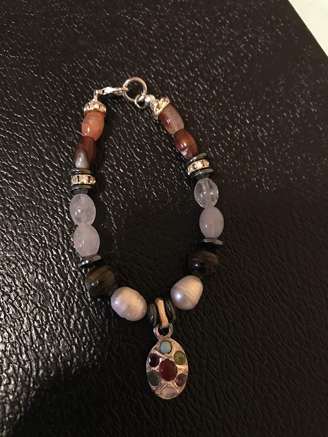 Made Upon Request Crystal Cocktail Natural Beads | Aqeeq - Feroza - Hadeed Sini - Tiger Eye | AlAliGems Aqeeq Bracelet | Aqeeq Stone Dur e Najaf Stone | Feroza Stone - Al Ali Gems