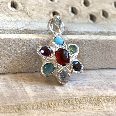 Multi Stone Yemeni Aqeeq Pendant - Al Ali Gems