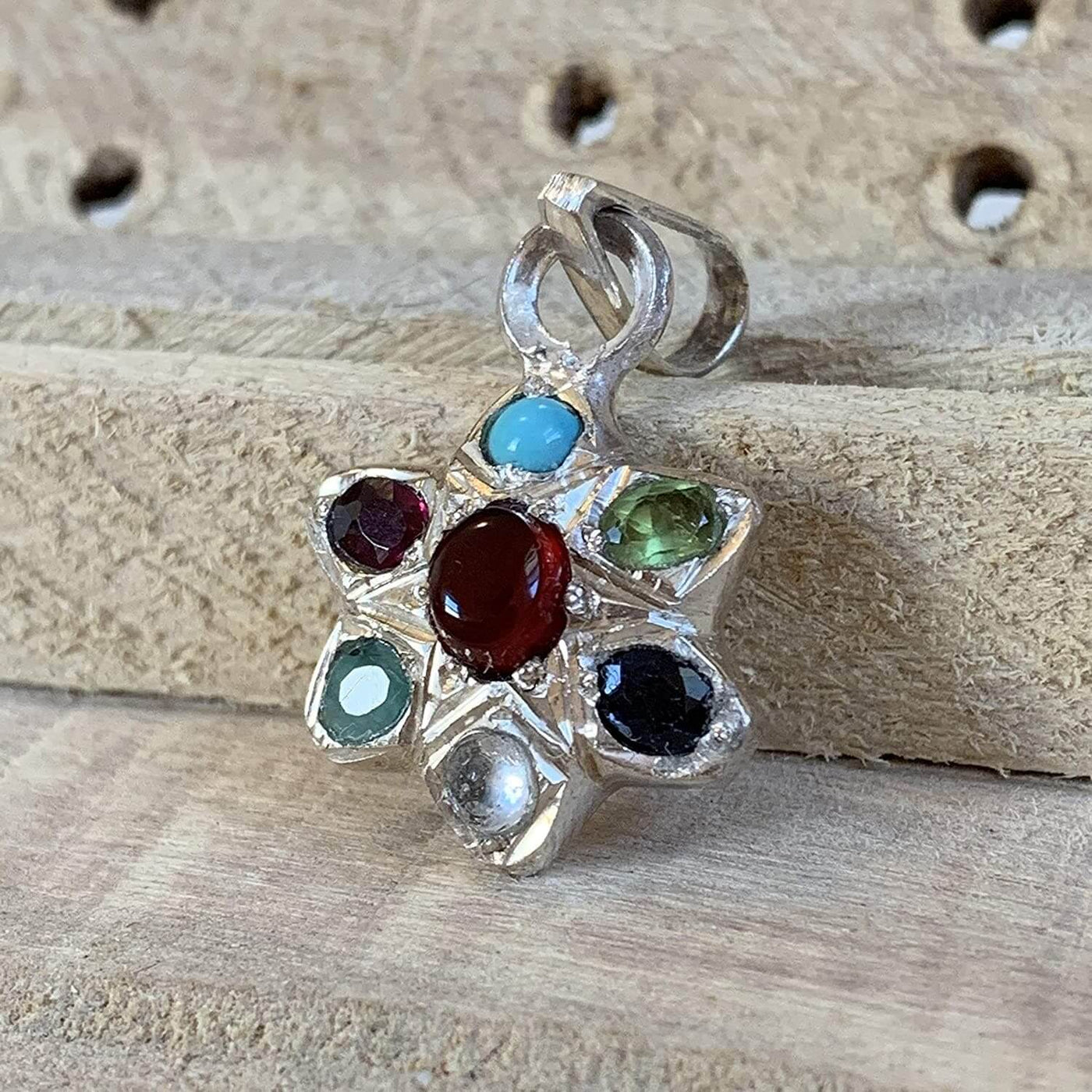 Multi Stone Yemeni Aqeeq Pendant - Al Ali Gems