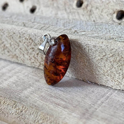 NATURAL BALTIC AMBER STERLING SILVER PENDANT | کهربا كهرمان | KAHRAMAN | KAHROBÂ | کهربا - Al Ali Gems