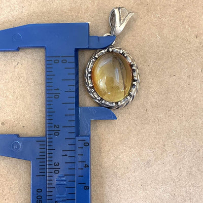 NATURAL BALTIC AMBER STERLING SILVER PENDANT | کهربا كهرمان | KAHRAMAN | KAHROBÂ | کهربا - Al Ali Gems