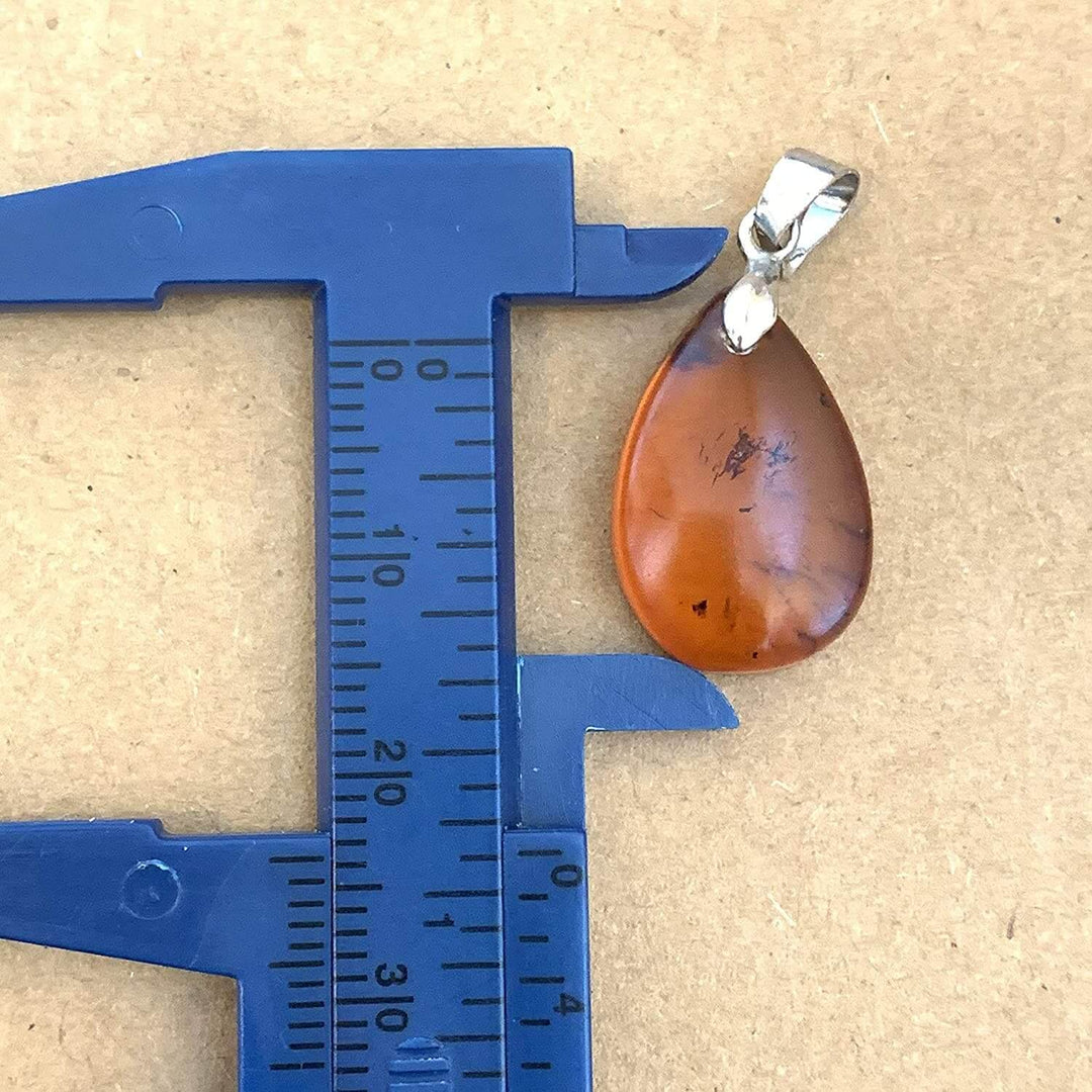 Natural Baltic Amber Sterling Silver Pendant | کهربا كهرمان | Kahraman | Kahrobâ | کهربا - Al Ali Gems