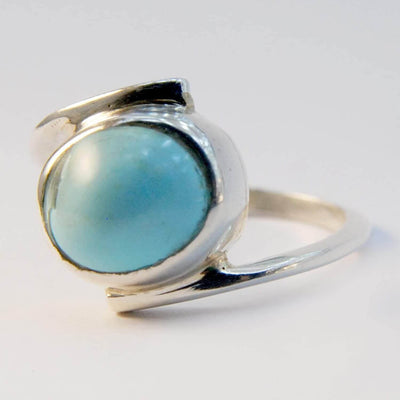 Natural Persian Turquoise Ring | AlAliGems | S925 | Hirz Jawad | Neyshabur Turquoise | US Size 7.5 - Al Ali Gems