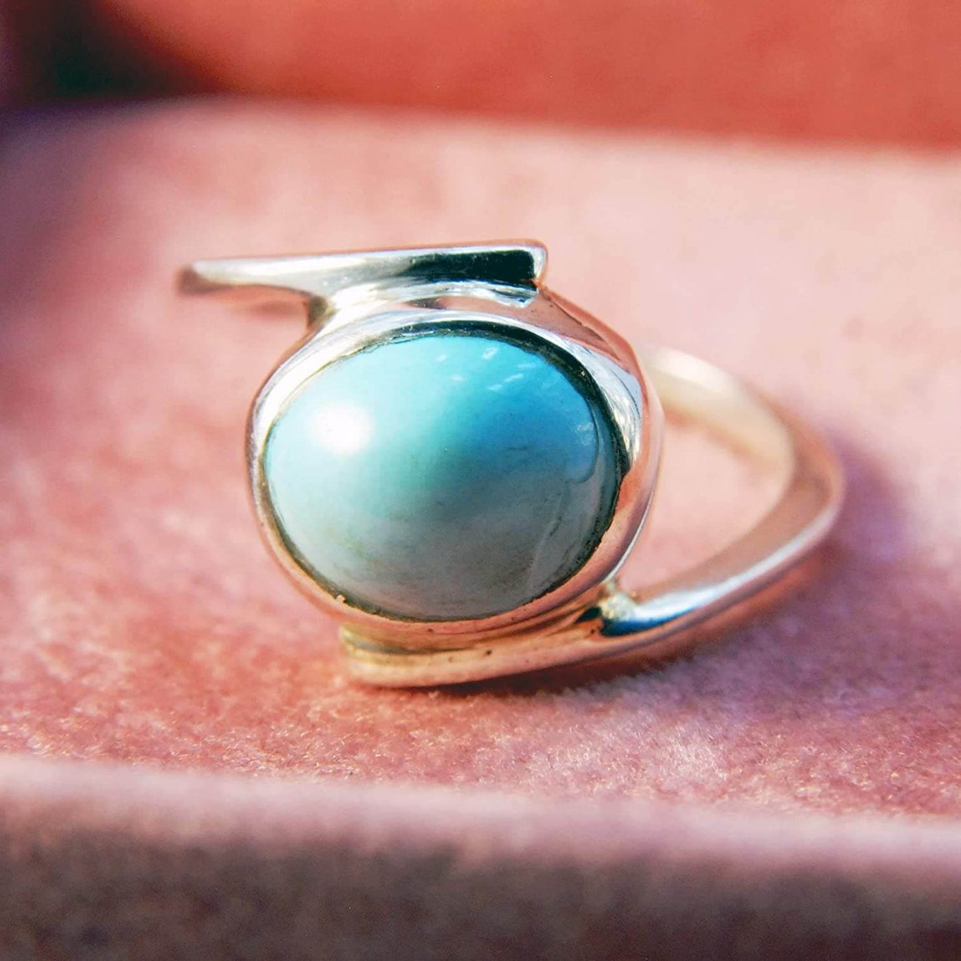 Natural Persian Turquoise Ring | AlAliGems | S925 | Hirz Jawad | Neyshabur Turquoise | US Size 7.5 - Al Ali Gems