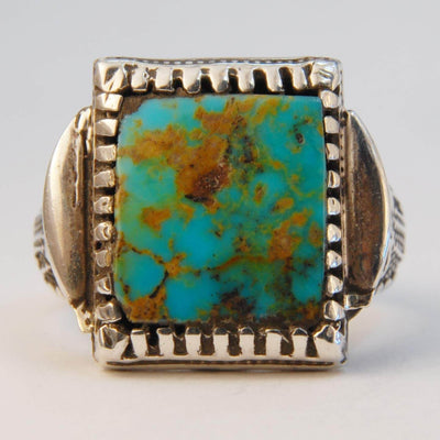 Natural Persian Turquoise Ring | AlAliGems | S925 | Oval Blue Neyshabur Turquoise | US Size 10 - Al Ali Gems