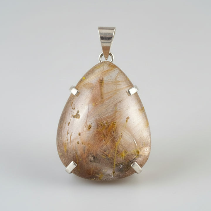 Quartz Sterling Silver Pendant - Al Ali Gems
