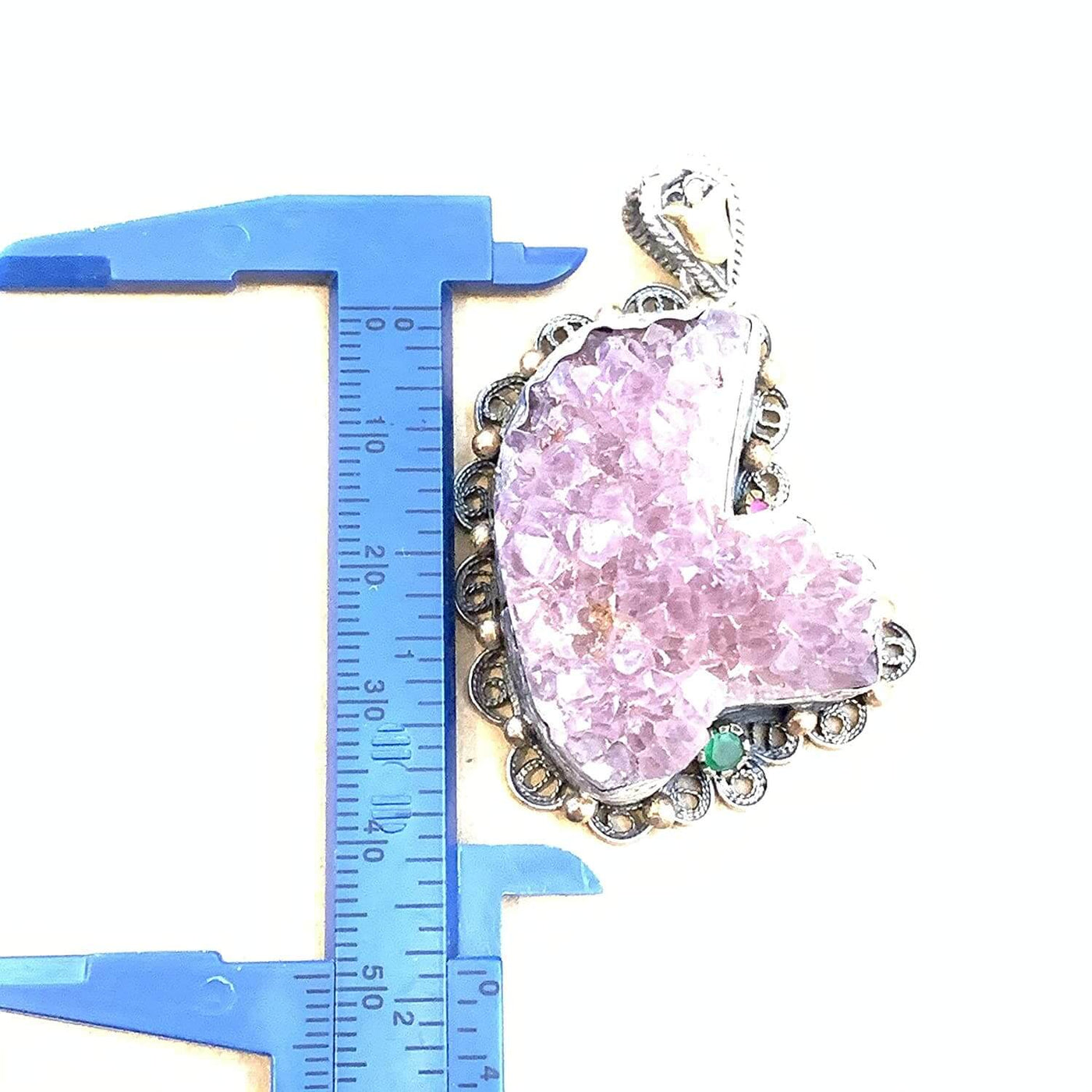 Turkish Jewelry Pendant | Natural Amehtest Stone Pendant Silver for women AlAliGems | Amethest Gemstone - Al Ali Gems