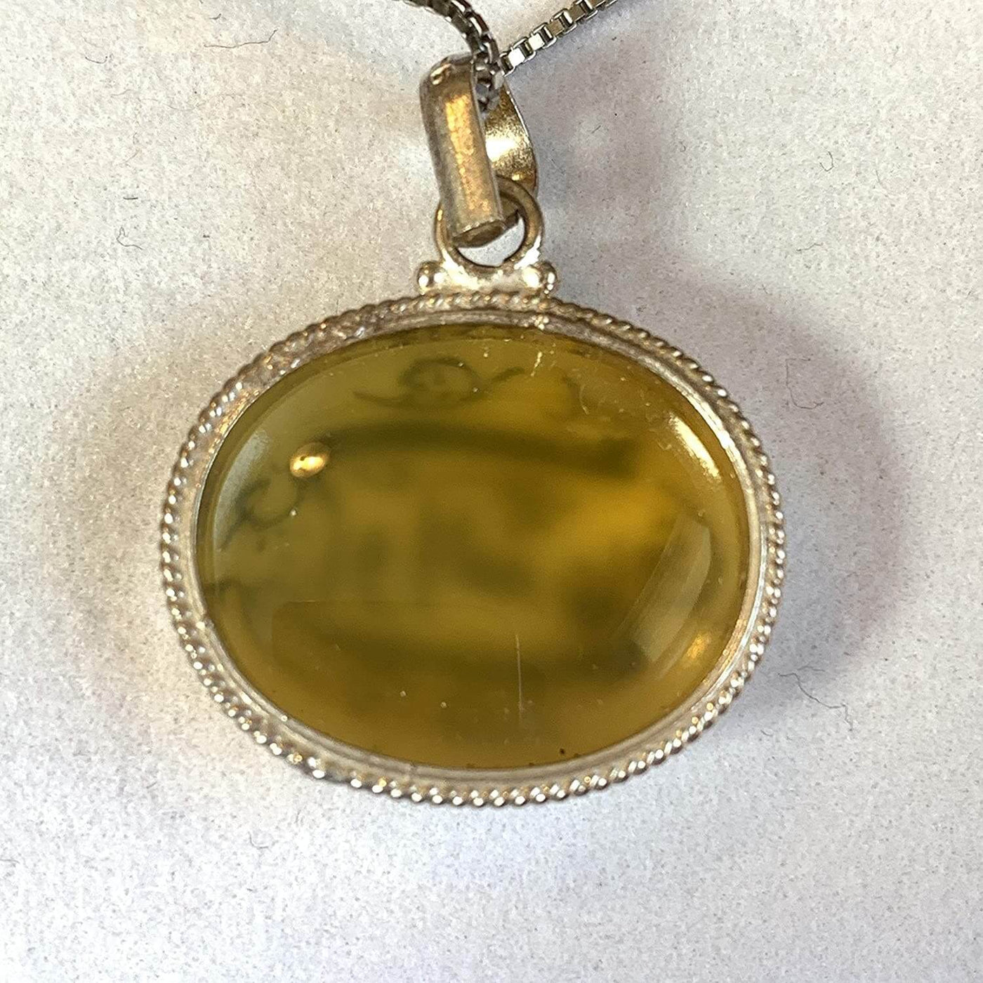 Yellow Akik Pendant for men and women | Engraved Allahu Alam | Yellow Yemeni Aqeeq Stone Pendant | Agate Aqeeq For Women AlAliGems - Al Ali Gems