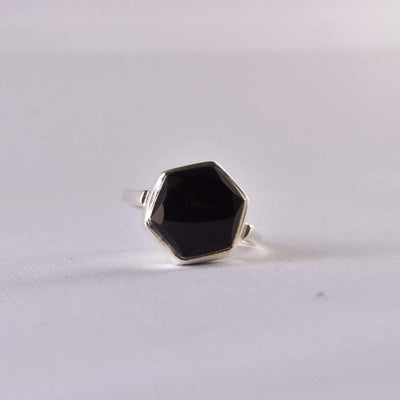 Yemeni Aqeeq Ring for women | Hirz Jawad Hirz Javad | Triangle Shape Aqeeq Stone Ring US Size 6 - Al Ali Gems