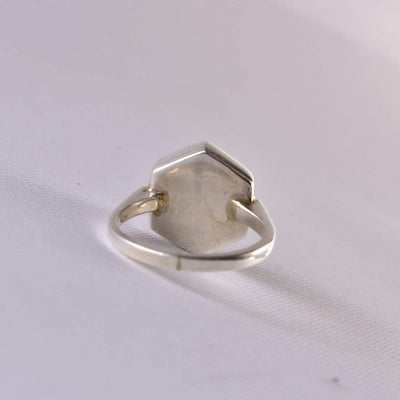 Yemeni Aqeeq Ring for women | Hirz Jawad Hirz Javad | Triangle Shape Aqeeq Stone Ring US Size 6 - Al Ali Gems