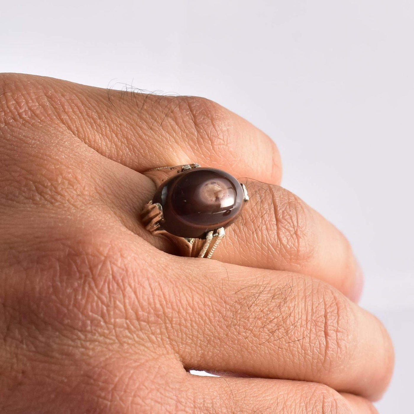 Yemeni Suleiman Aqeeq Ring | خاتم سليماني عقيق سليماني | AlAliGems | Sterling Silver Ring US Size 11 - Al Ali Gems